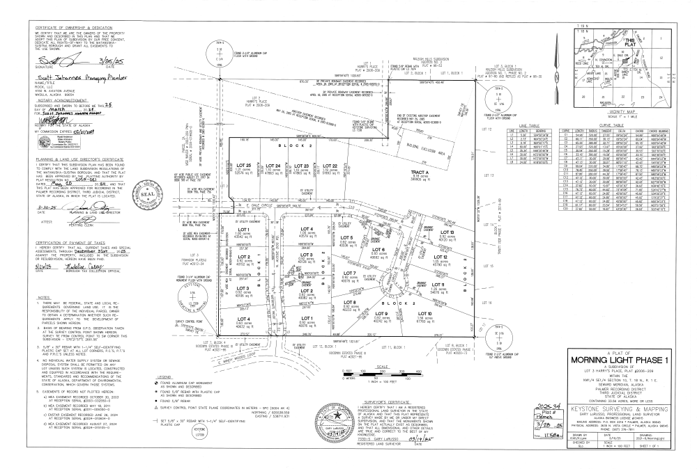 Vacant Land For Sale - 6119 N Radiant Dawn Circle<br/> Wasilla, AK 99654